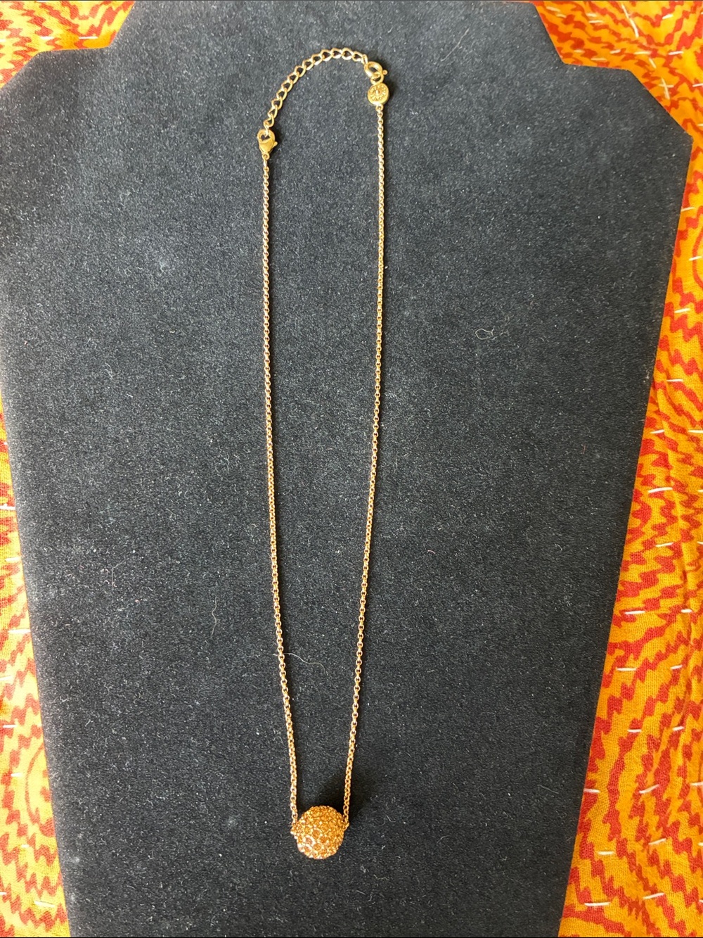Monet pave necklace
